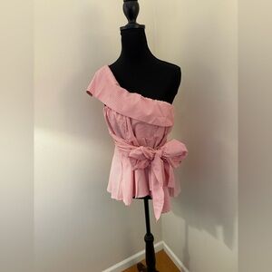 Red Striped Off-Shoulder Top